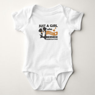Body Para Bebê Apenas Uma Menina Que Ama Cachorros De Montanha Be