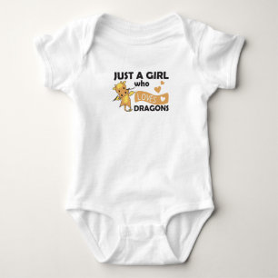 Body Para Bebê Apenas Uma Menina Que Ama Dragão Fantasia Dragõe