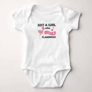 Body Para Bebê Apenas Uma Menina Que Ama Flamingos Cute Animal
