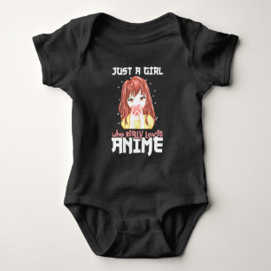 Body Para Bebê Apenas Uma Menina Que Ama Mesmo Anime
