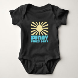 Body Para Bebê Apenas Víblias Sunny - Gráfico de Sol Retroativo N