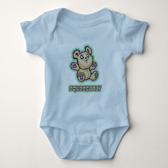 Body Para Bebê Aperte-me o desenho do Urso de Teddy (Frente)