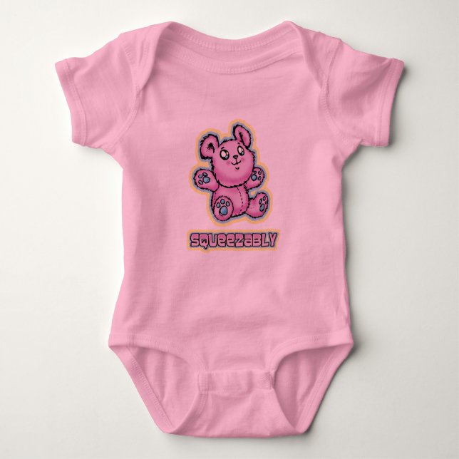 Body Para Bebê Aperte-me o desenho do Urso de Teddy (Frente)
