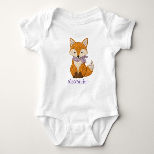 Body Para Bebê Aplicação Foxy (Frente)