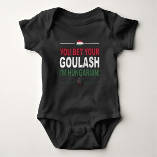 Body Para Bebê Aposto que sou húngaro como a Hungria