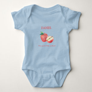 Body Para Bebê Apple Baby Blue Bodface