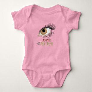 Body Para Bebê Apple of My Eyelashes Art