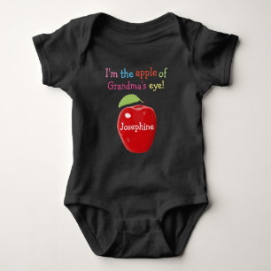 Body Para Bebê Apple personalizado do olho da avó
