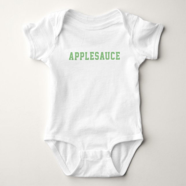 Body Para Bebê Applesauce Funny Cute (Frente)