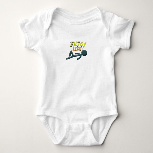 Body Para Bebê Aproveite a vida (Frente)