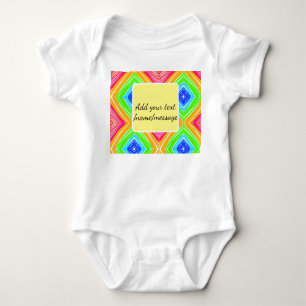 Body Para Bebê Aquarela arco-íris adicionar nome texto mensagem p