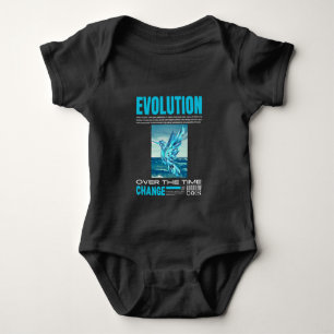 Body Para Bebê Aquarela Azul Pássaro Natureza Arte para Crianças