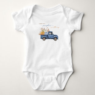 Body Para Bebê Aquarela Elegante uma doce abóbora está na