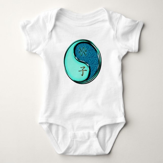 Body Para Bebê Aquário & Rato de Água (Frente)