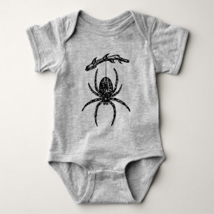 Body Para Bebê Aranha Prendendo-Se De Ramificação