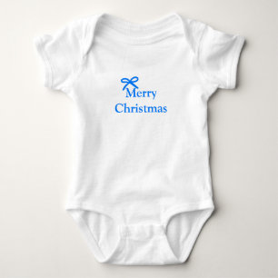 Body Para Bebê Arco azul feliz família natalícia presentes simple