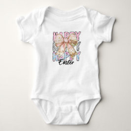Body Para Bebê Arco Coquette Felz pascoa Girls