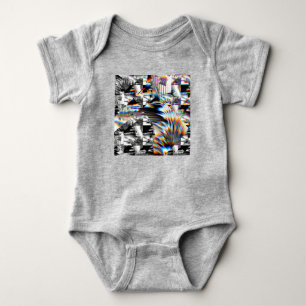 Body Para Bebê Arco-Íris Assalto Bebê