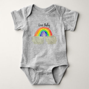 Body Para Bebê Arco-Íris Bebê