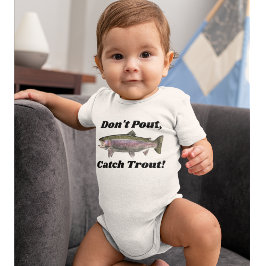 Body Para Bebê Arco-Íris Bonito Pescar Bebê Não Engraçado