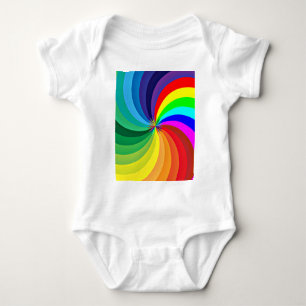 Body Para Bebê Arco-Íris Colorido Mandala-46556