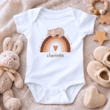 Arco-Íris de Boho Bonito com Monograma Hippo Dormi