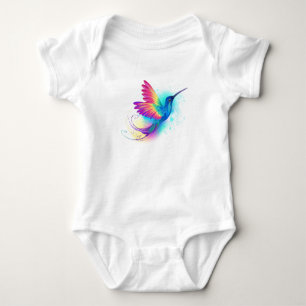 Body Para Bebê Arco-Íris Exótico Hummingbird