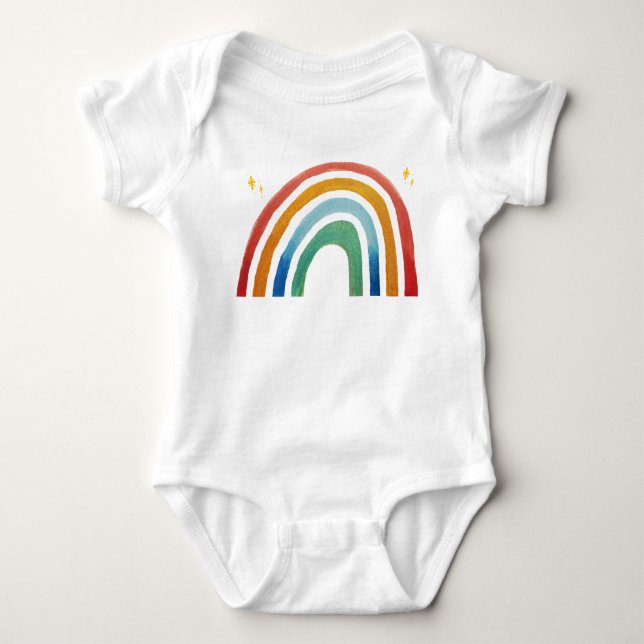 Body Para Bebê Arco-íris Mágico (Frente)