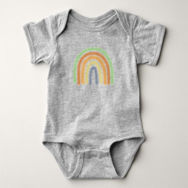 Body Para Bebê Arco-Íris Simples (Frente)