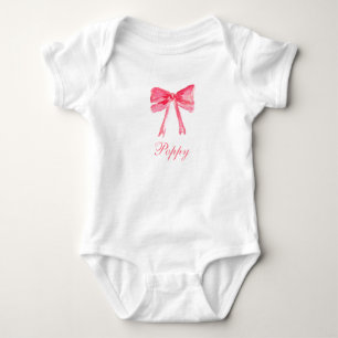 Body Para Bebê Arco Rosa Elegante Cerejas Menina