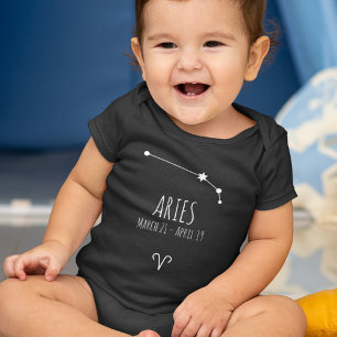 Body Para Bebê Aries Birth Sign Constelação Zodiac
