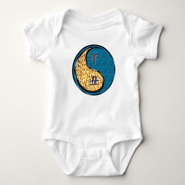Body Para Bebê Áries & Boi de Água (Frente)