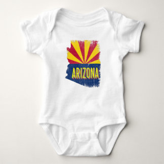 Body Para Bebê Arizona Vintage AZ Estado Flag Map Souvenir 70s