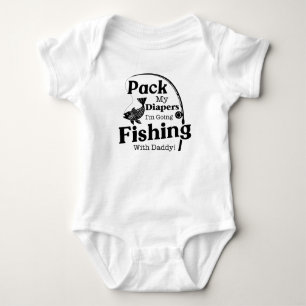 Body Para Bebê Arrume As Minhas Fraldas Que Vou Pescar