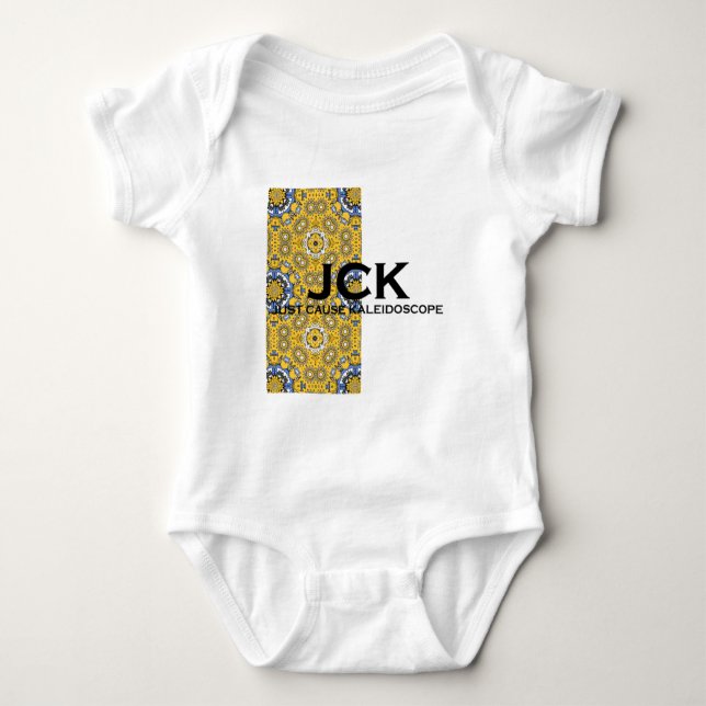 Body Para Bebê Arte caleidoscópica de onze volumes, vinte e dois (Frente)