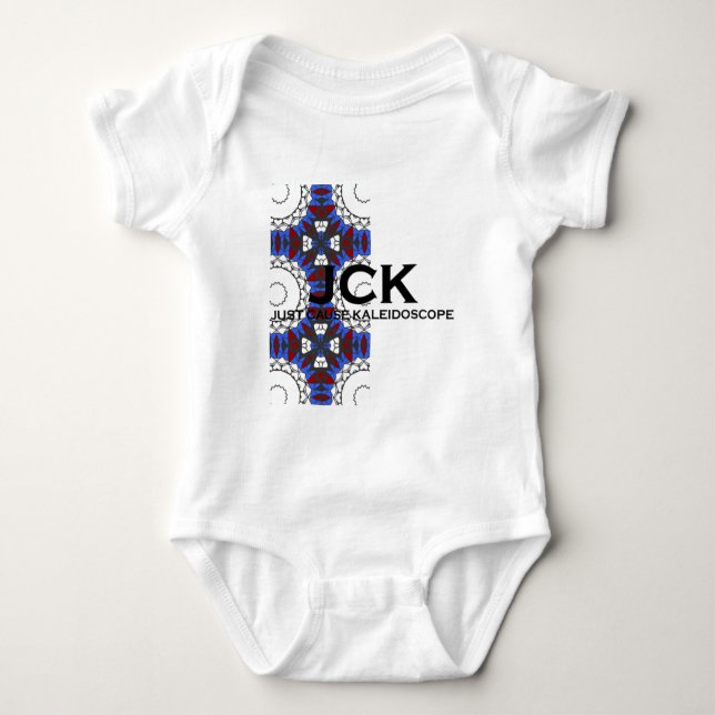 Body Para Bebê Arte caleidoscópica do volume quatro (Frente)