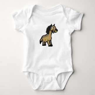 Body Para Bebê Arte de Cavalo de Desenho Animado Fofo Desenhado à