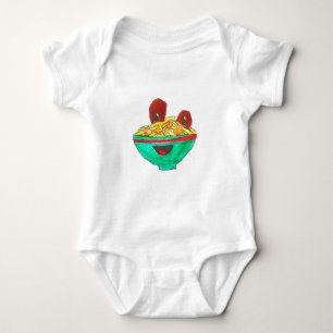 Body Para Bebê Arte de espaguete engraçado