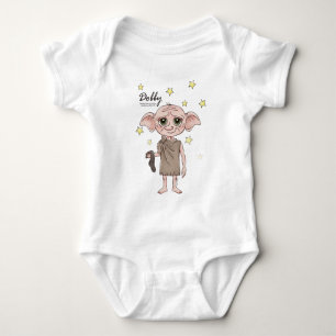 Body Para Bebê Arte de Personagem em Aquarela do Dobby