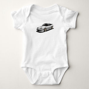 Body Para Bebê arte do nissan 240sx desenhada à mão