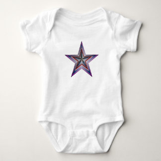 Body Para Bebê arte geométrica abstrato estrela