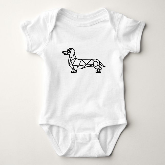 Body Para Bebê Arte geométrica de uma pista (Frente)