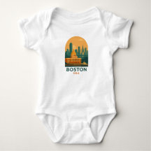 Arte Urbana Retro de Viagem a Boston EUA – Antiga