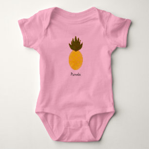 Body Para Bebê Artsy Pineapple