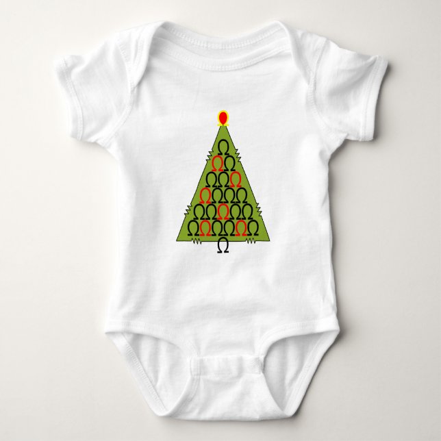 Body Para Bebê Árvore de Natal (Frente)
