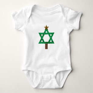 Body Para Bebê árvore de Natal do christmukkah