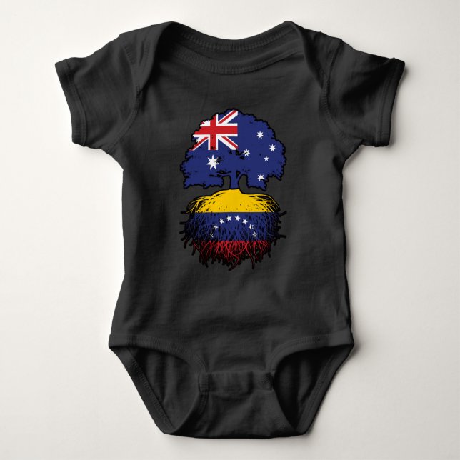 Body Para Bebê Árvore venezuelana australiana (Frente)