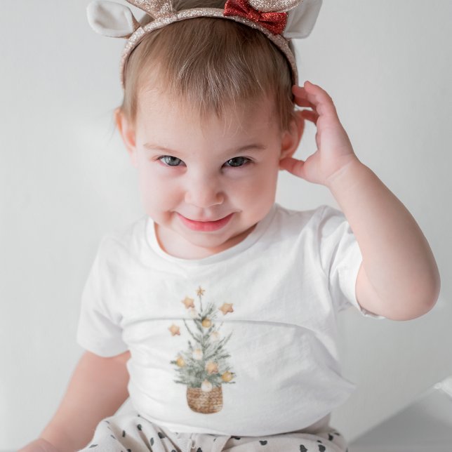 Body Para Bebê Árvore Verde Natal | Feliz Natal (Criador carregado)