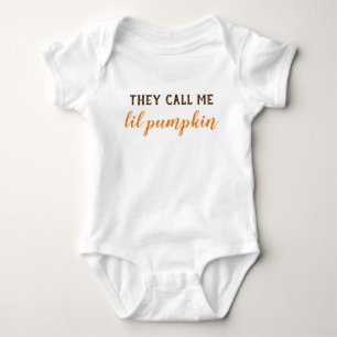 Body Para Bebê As Roupas De Bebê Chamam-Me Lil Pumpkin