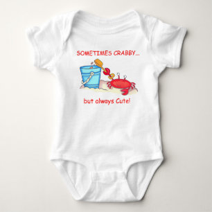 Body Para Bebê Às vezes Crabby